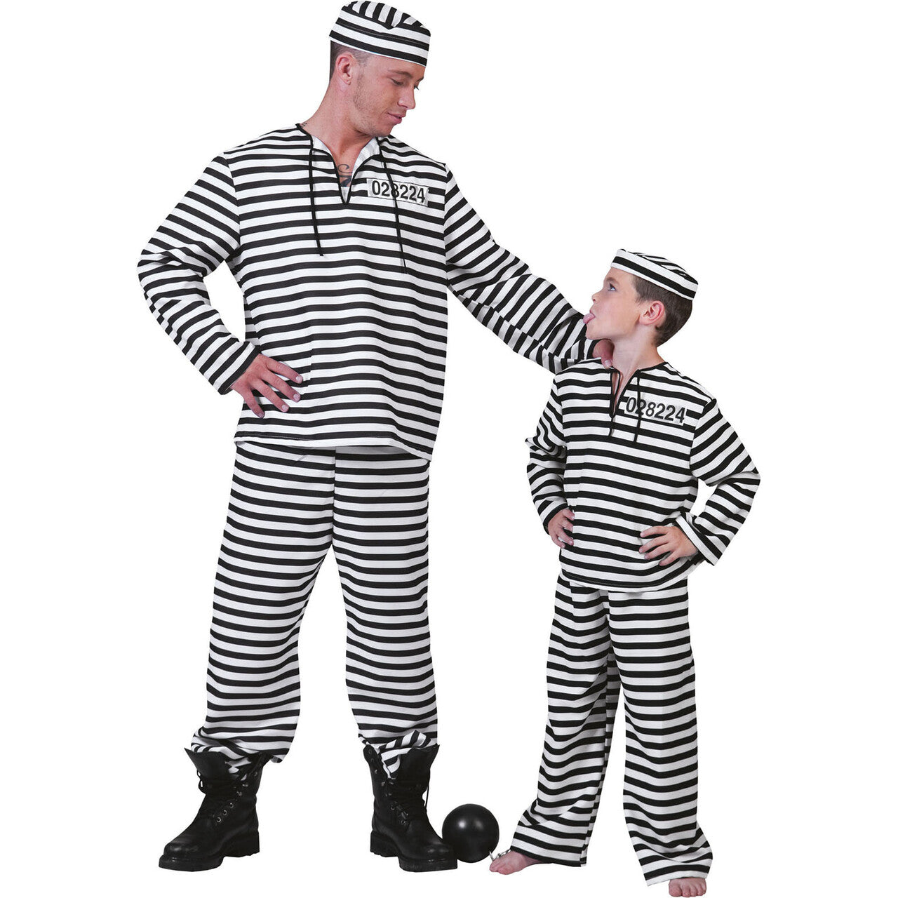 Op deze afbeelding zie je een Kostuums, van het merk Funny Fashion. Water En Brood Gevangene Man Kostuum