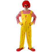 Op deze afbeelding zie je een Kostuums, van het merk Funny Fashion. Mchamburger Clown Kostuum