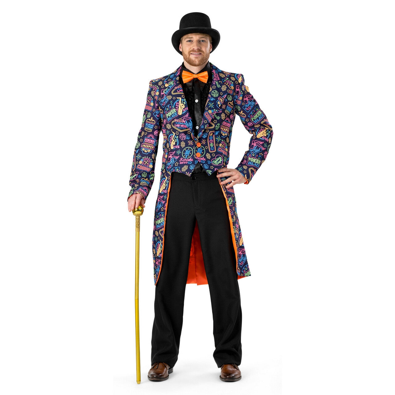 Op deze afbeelding zie je een Kostuums, van het merk Funny Fashion. Las Vegas Casino Ready John Cash Man