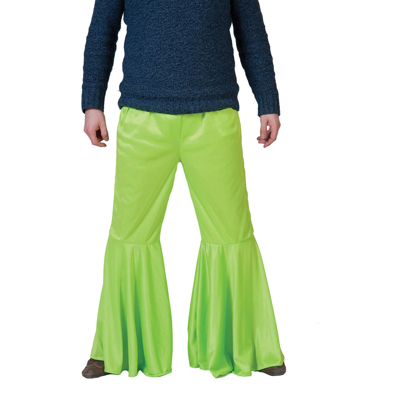 Op deze afbeelding zie je een Kostuums, van het merk Funny Fashion. Hippie Broek Groen Man