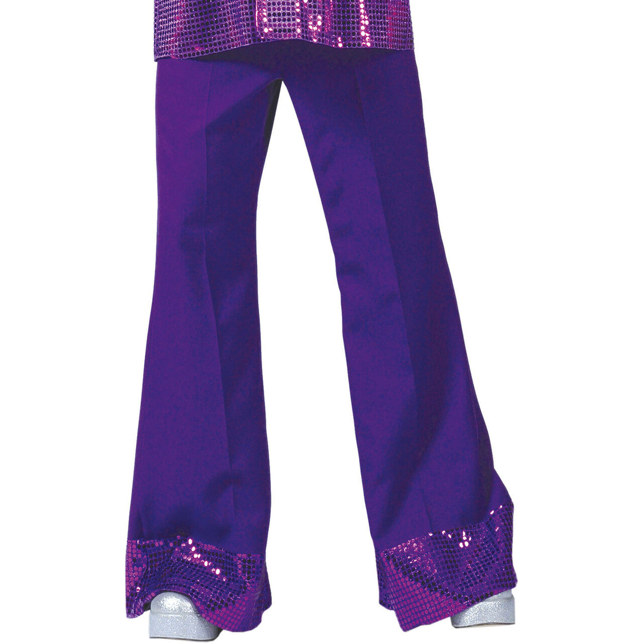 Op deze afbeelding zie je een Kostuums, van het merk Funny Fashion. Disco Dancer Broek Paars Man