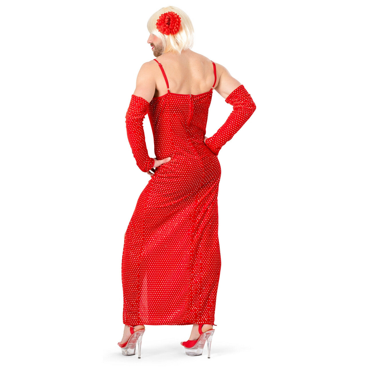 Op deze afbeelding zie je een Kostuums, van het merk Funny Fashion. Diva Della Rosa Man Kostuum