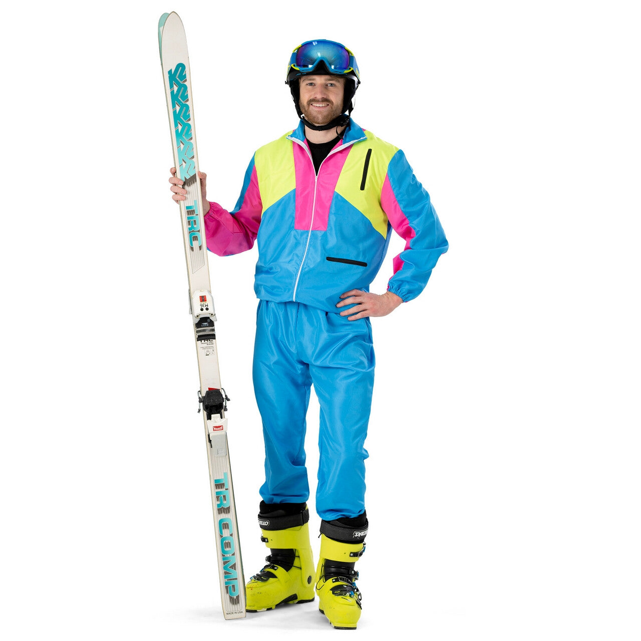 Op deze afbeelding zie je een Kostuums, van het merk Funny Fashion. Skiing Stefano Man Kostuum