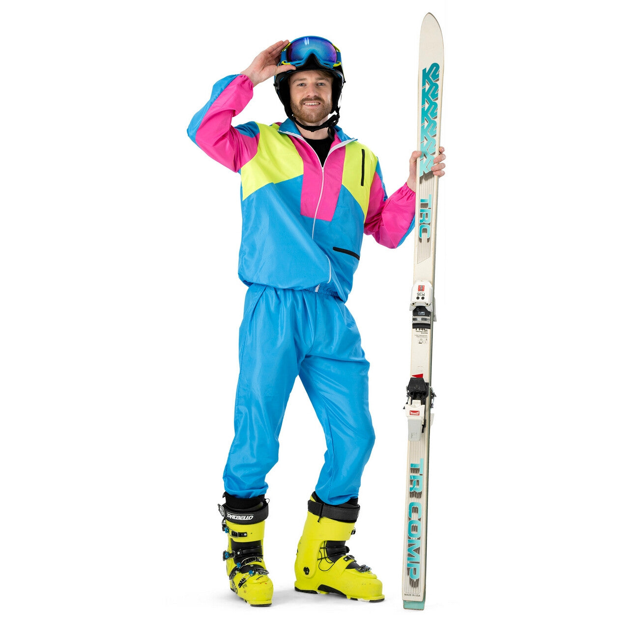 Op deze afbeelding zie je een Kostuums, van het merk Funny Fashion. Skiing Stefano Man Kostuum