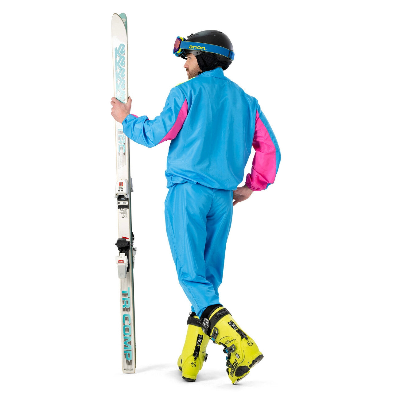 Op deze afbeelding zie je een Kostuums, van het merk Funny Fashion. Skiing Stefano Man Kostuum