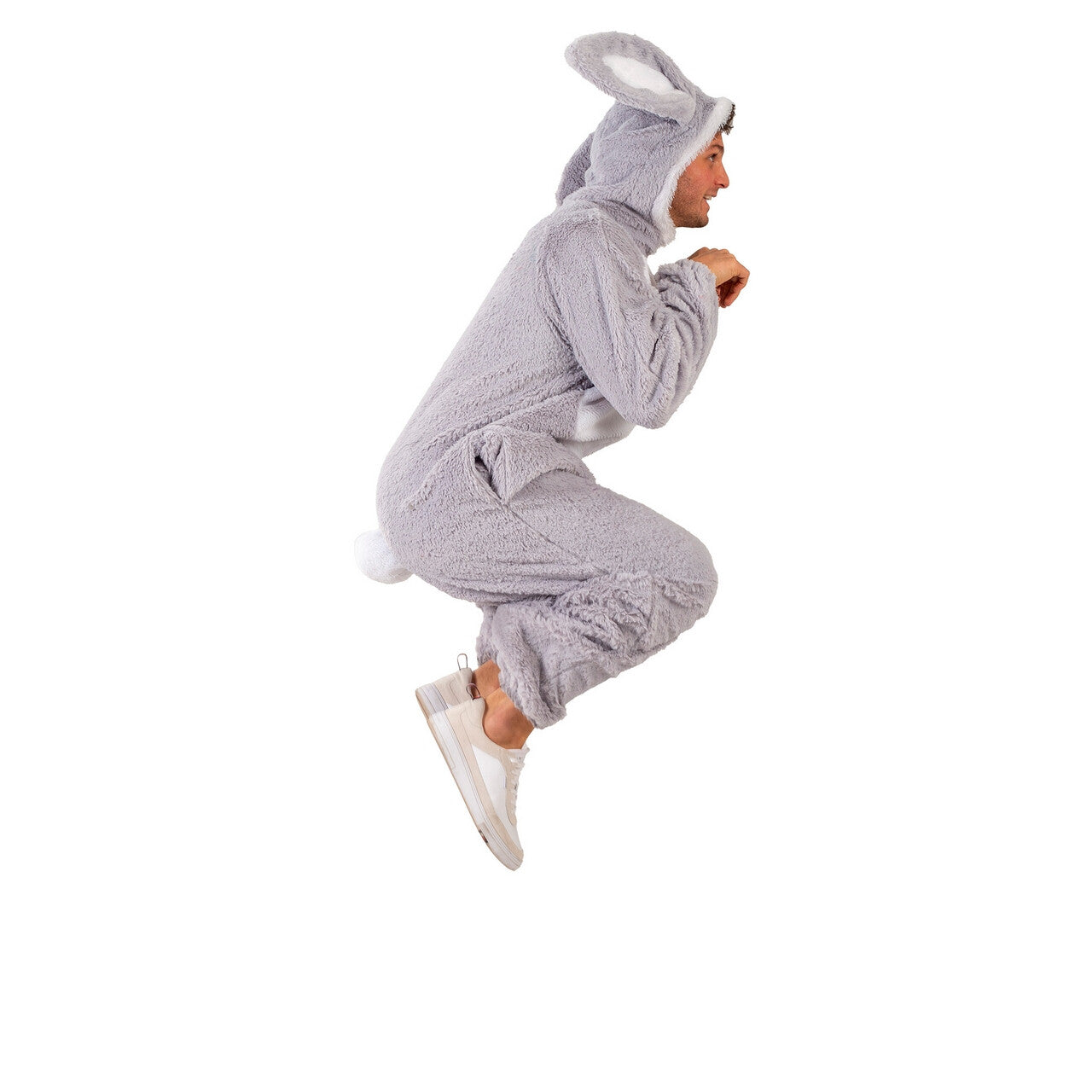 Op deze afbeelding zie je een Kostuums, van het merk Funny Fashion. Spring Hup Huppel Konijn Kostuum