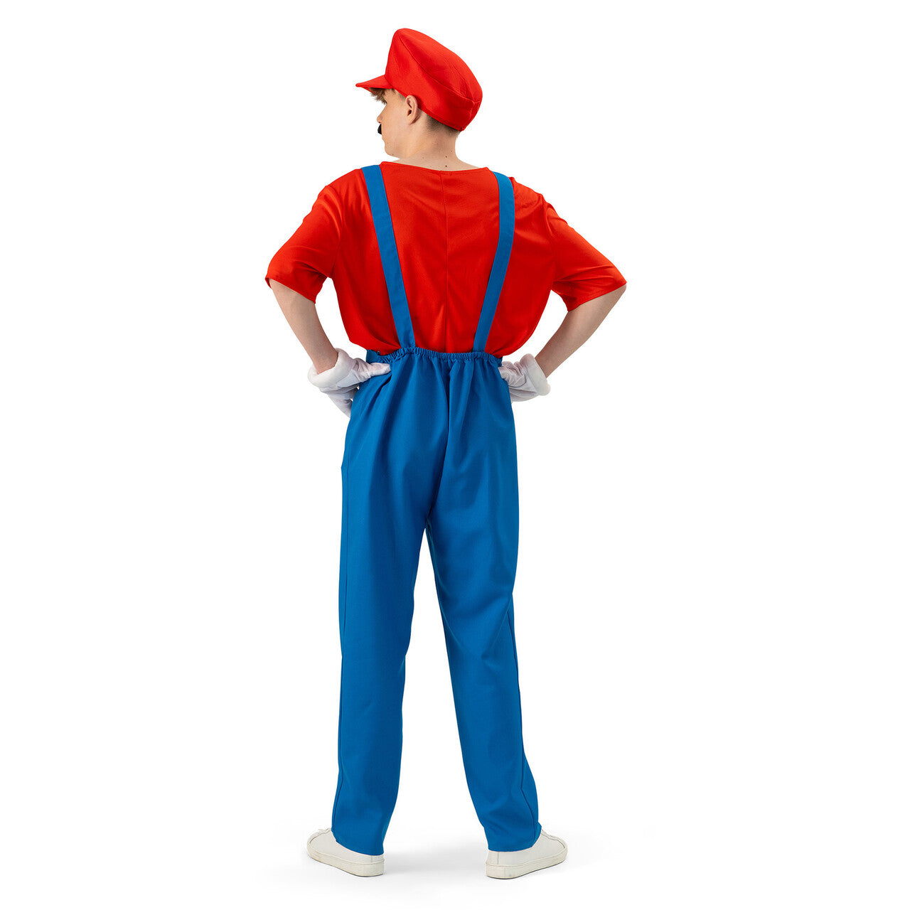 Op deze afbeelding zie je een Kostuums, van het merk Funny Fashion. Supersnelle Mario Karter Man Kostuum