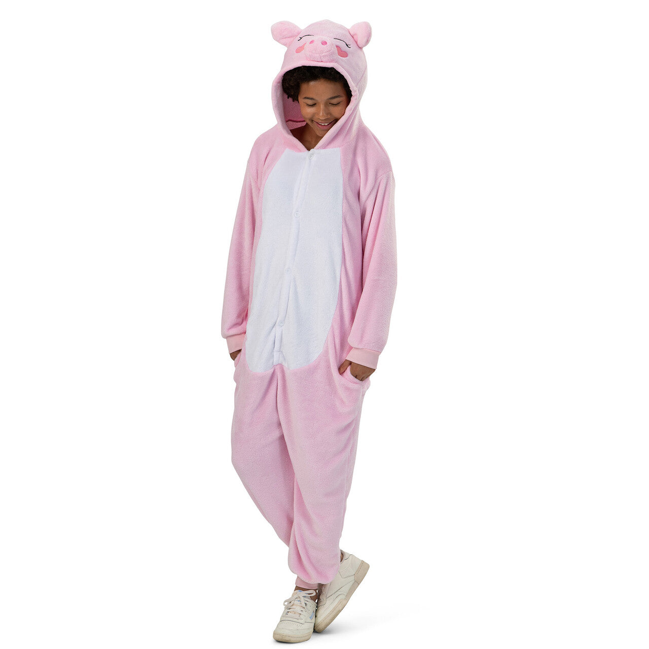 Op deze afbeelding zie je een Kostuums, van het merk Funny Fashion. Roze Gewassen Varkentje Kostuum