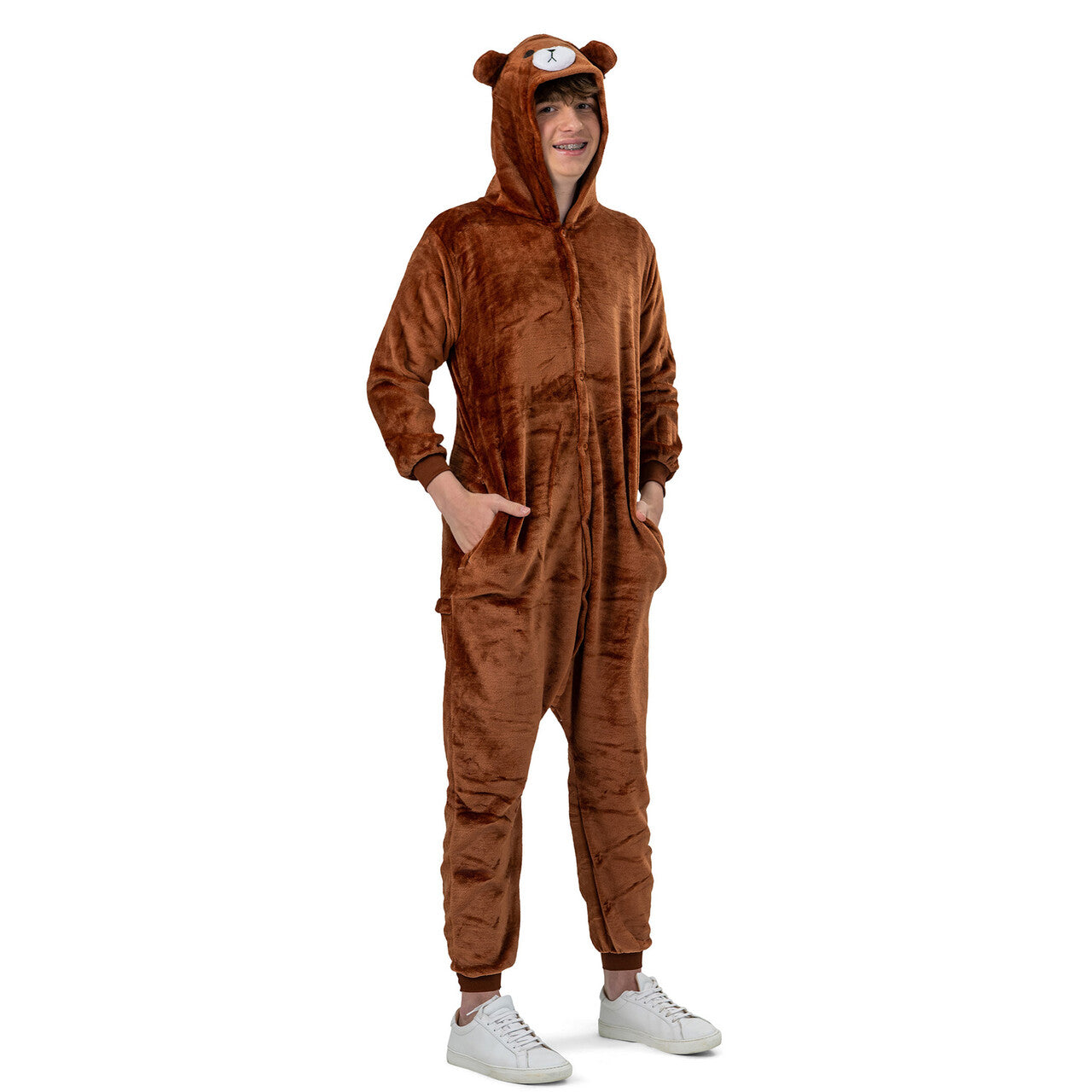 Op deze afbeelding zie je een Kostuums, van het merk Funny Fashion. Teddy Bruin Beer Kostuum