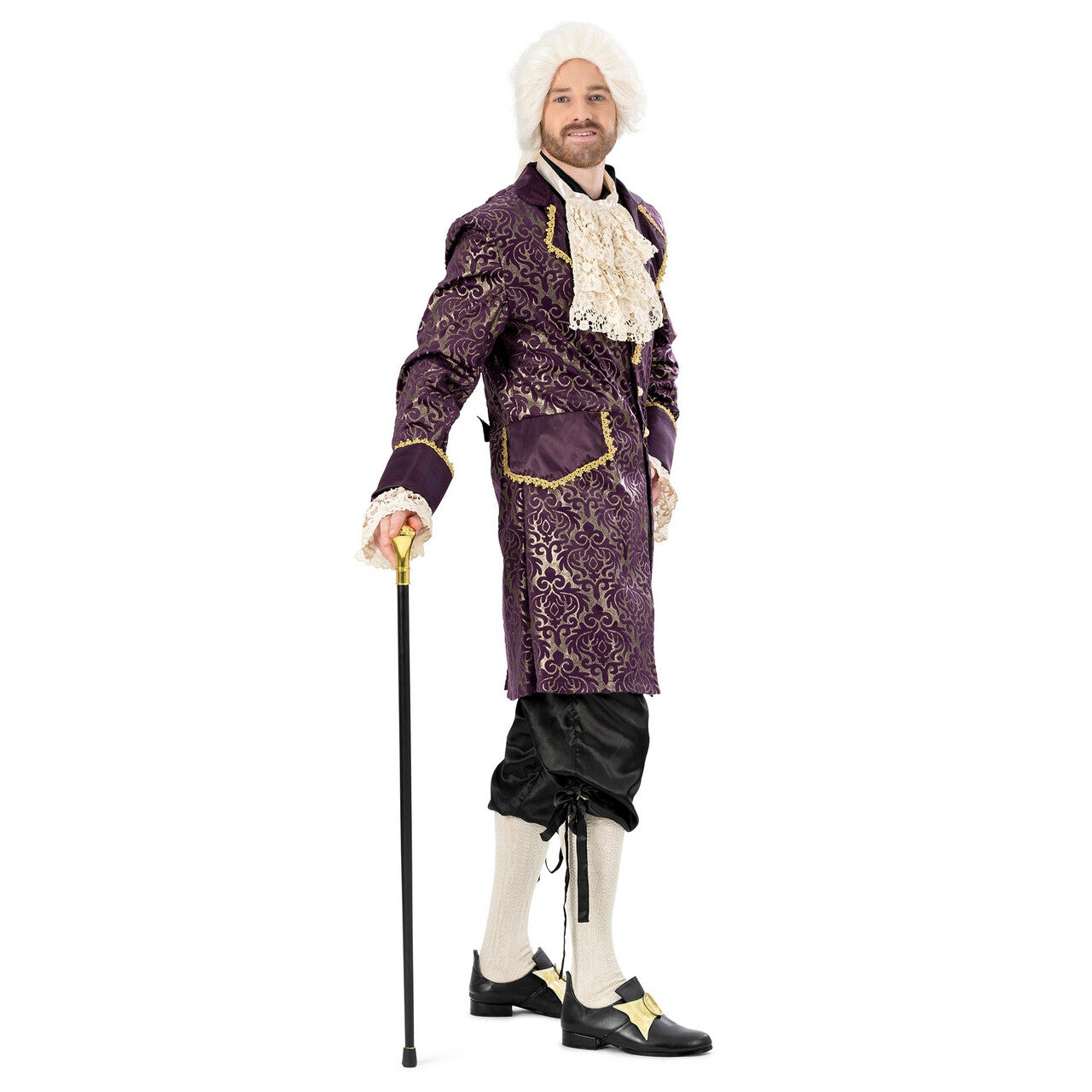 Op deze afbeelding zie je een Kostuums, van het merk Funny Fashion. Deftige Hertog Van Purperel Man Kostuum
