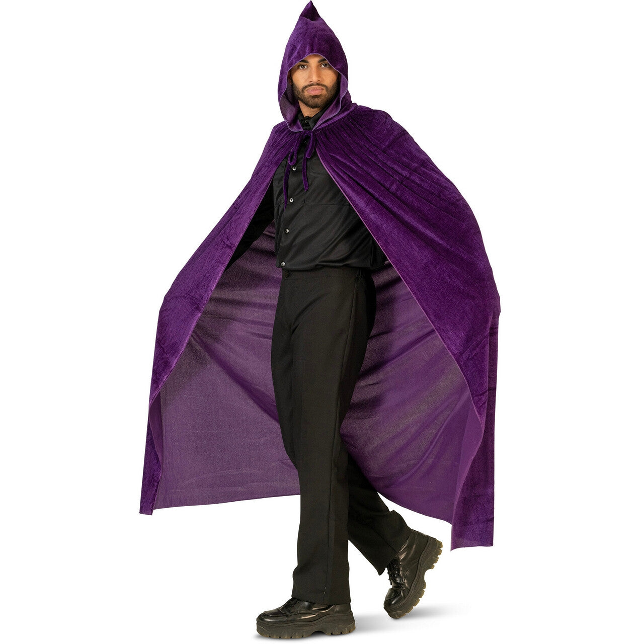 Op deze afbeelding zie je een Kostuums, van het merk Funny Fashion. Velvet Paarse Cape