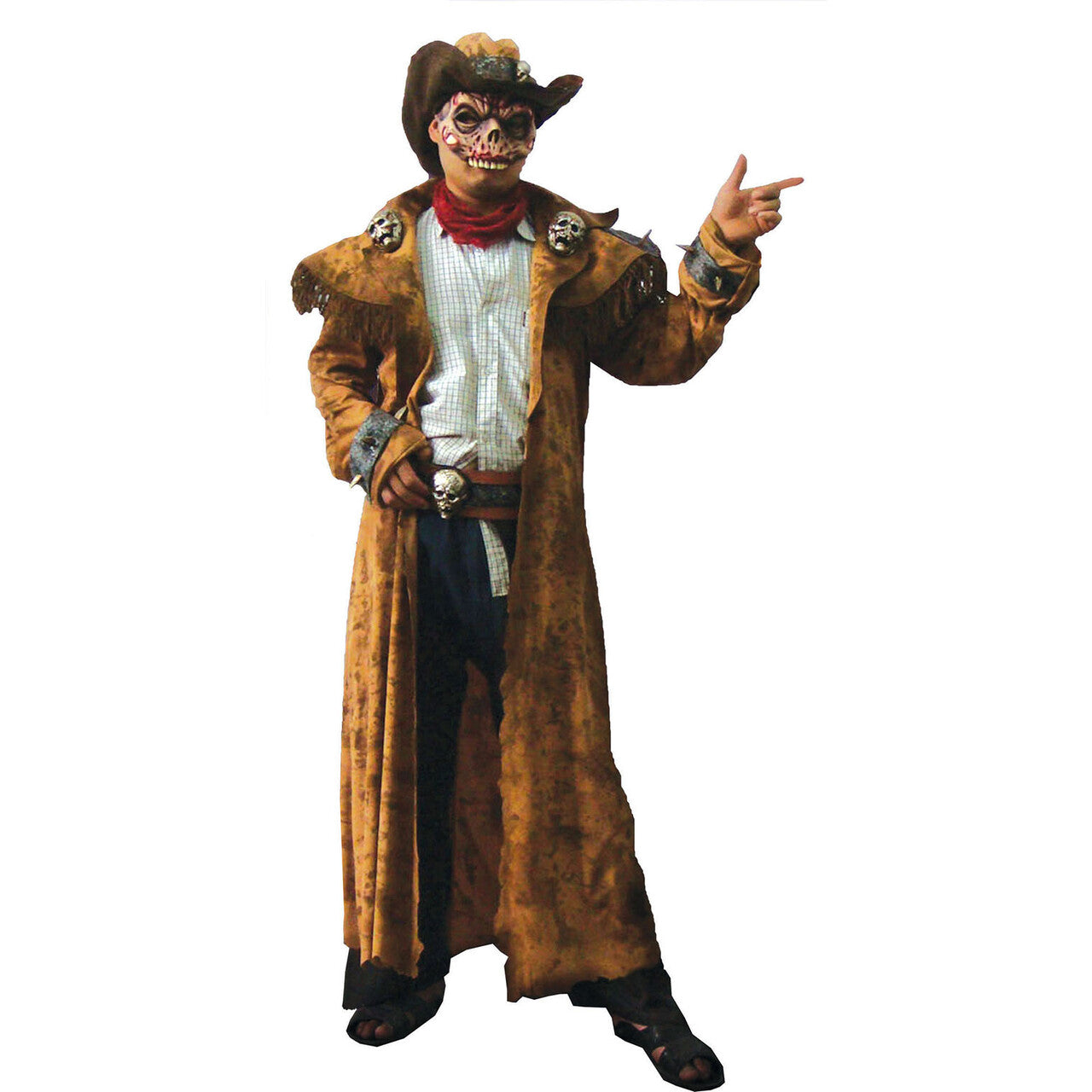 Op deze afbeelding zie je een Kostuums, van het merk Funny Fashion. Horror Cowboy Geest Man Kostuum