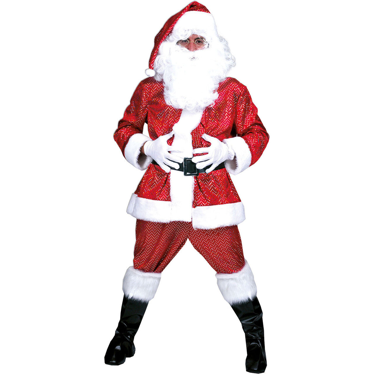 Op deze afbeelding zie je een Kostuums, van het merk Funny Fashion. Kerstman Kostuum Traditioneel