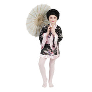 Op deze afbeelding zie je een Kostuums, van het merk Funny Fashion. Kimono Roze Met Bloemen Meisje Kostuum