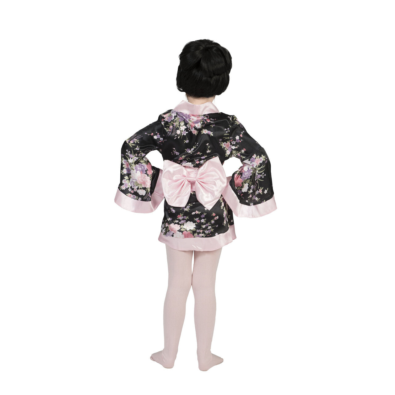 Op deze afbeelding zie je een Kostuums, van het merk Funny Fashion. Kimono Roze Met Bloemen Meisje Kostuum