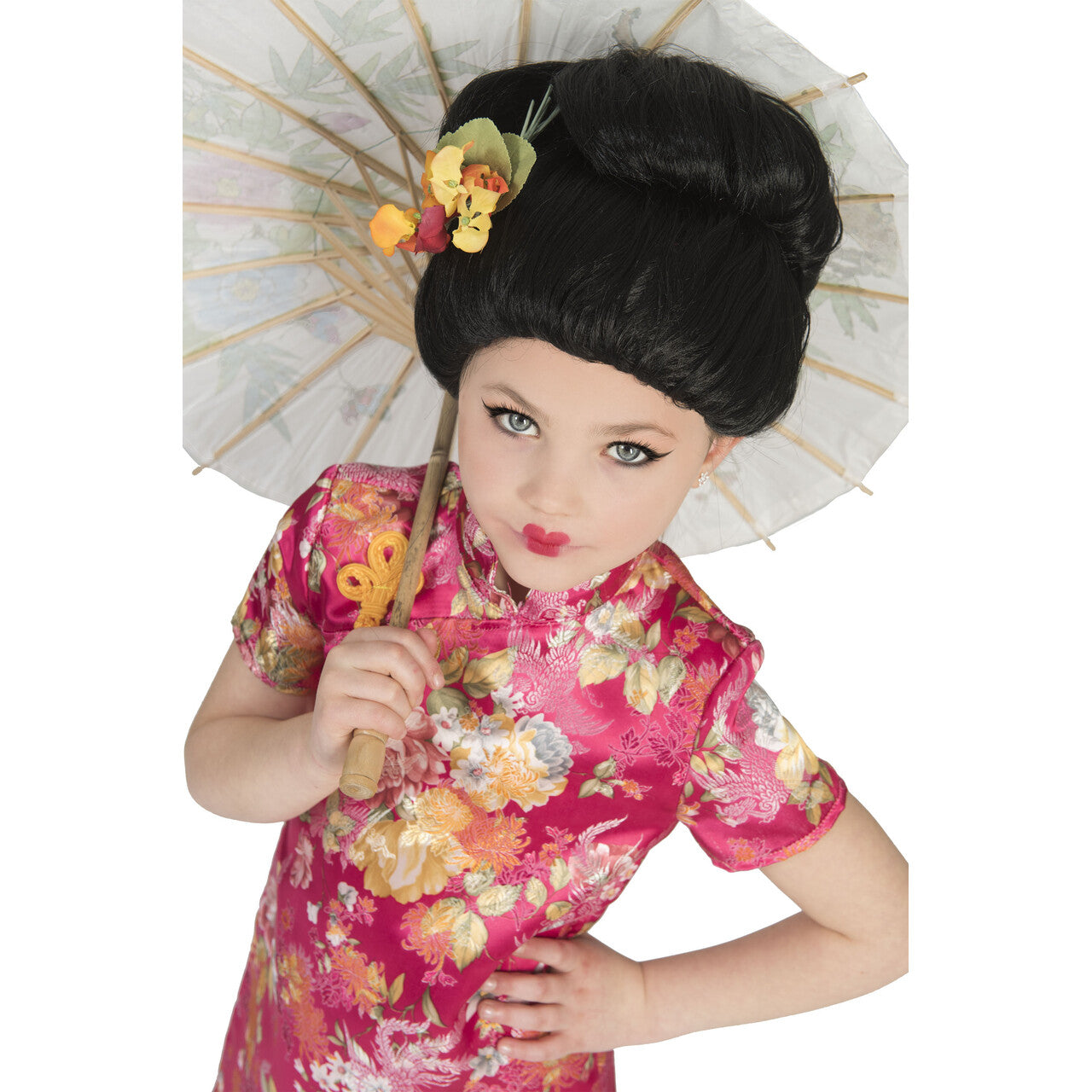 Op deze afbeelding zie je een Kostuums, van het merk Funny Fashion. Chique Kimono Hanako Meisje Kostuum