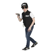 Op deze afbeelding zie je een Kostuums, van het merk Funny Fashion. Swat Vest Harold Jongen