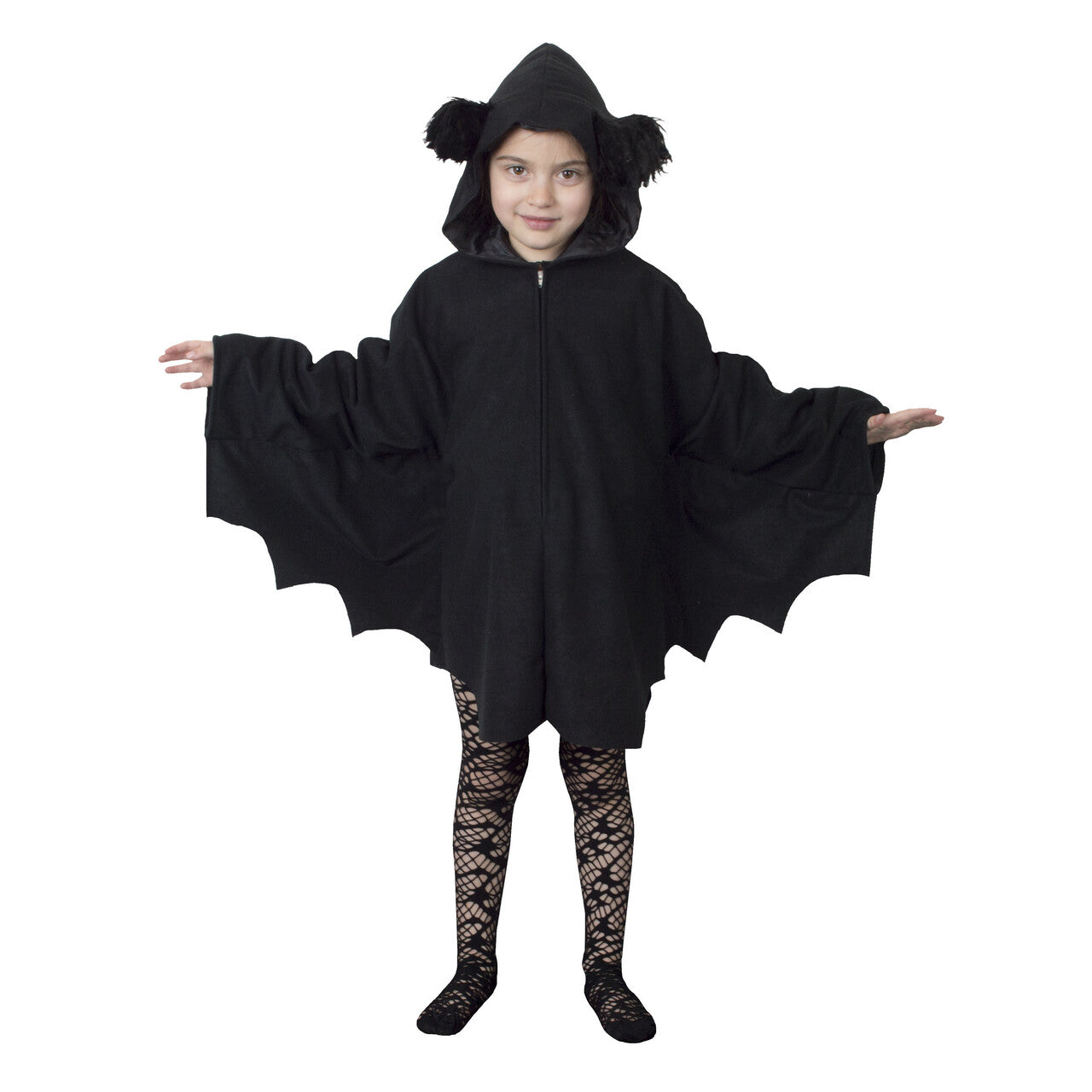 Op deze afbeelding zie je een Kostuums, van het merk Funny Fashion. Snoezelige Zwarte Cape Kind Kostuum