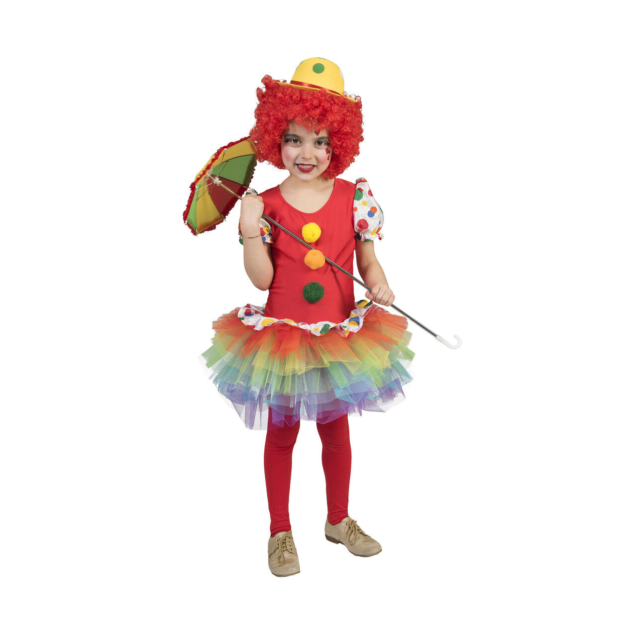 Op deze afbeelding zie je een Kostuums, van het merk Funny Fashion. Pierrot Clown Meisje Kostuum