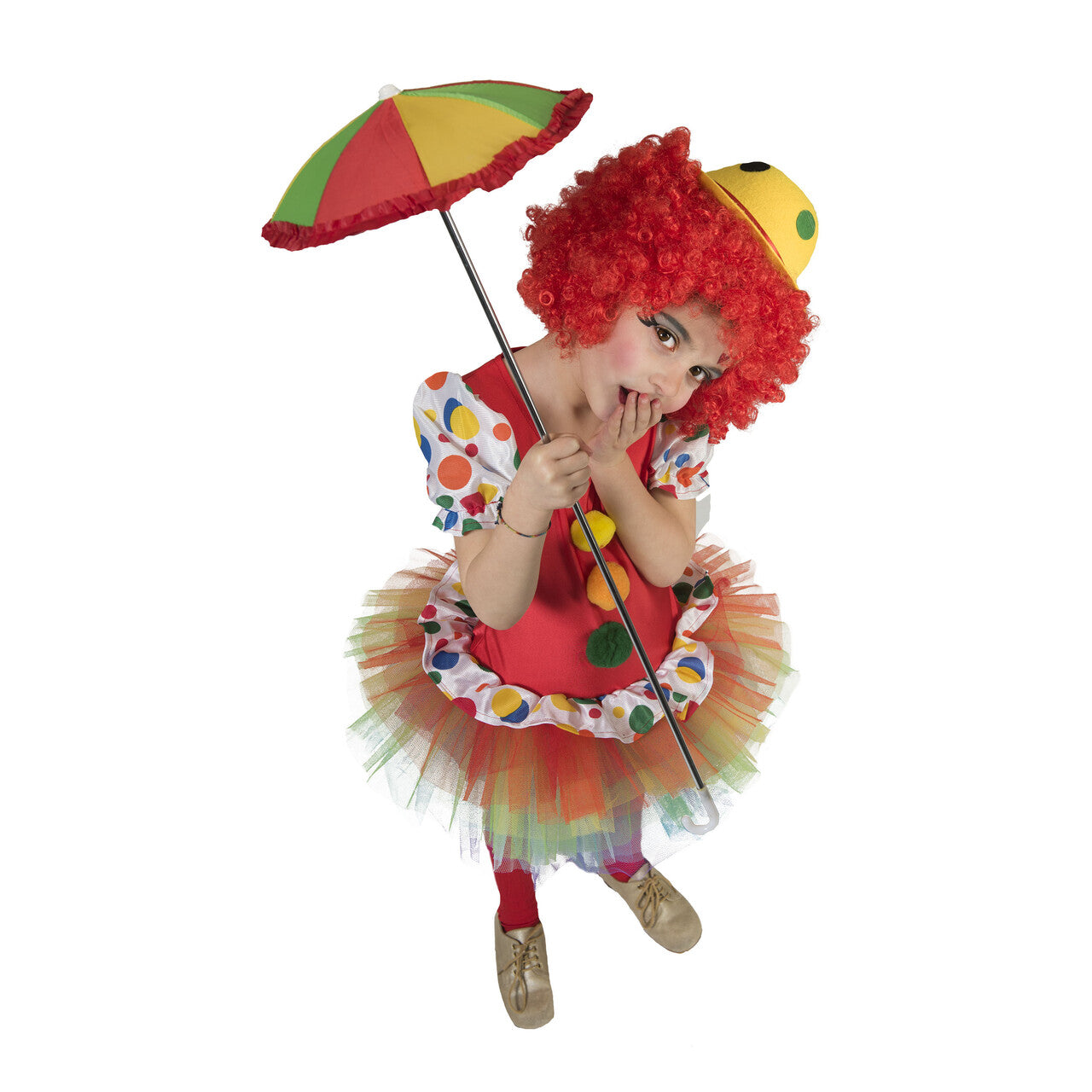 Op deze afbeelding zie je een Kostuums, van het merk Funny Fashion. Pierrot Clown Meisje Kostuum