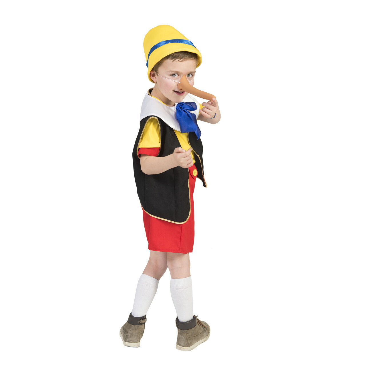 Op deze afbeelding zie je een Kostuums, van het merk Funny Fashion. Traditionele Pinocchio Kind Kostuum
