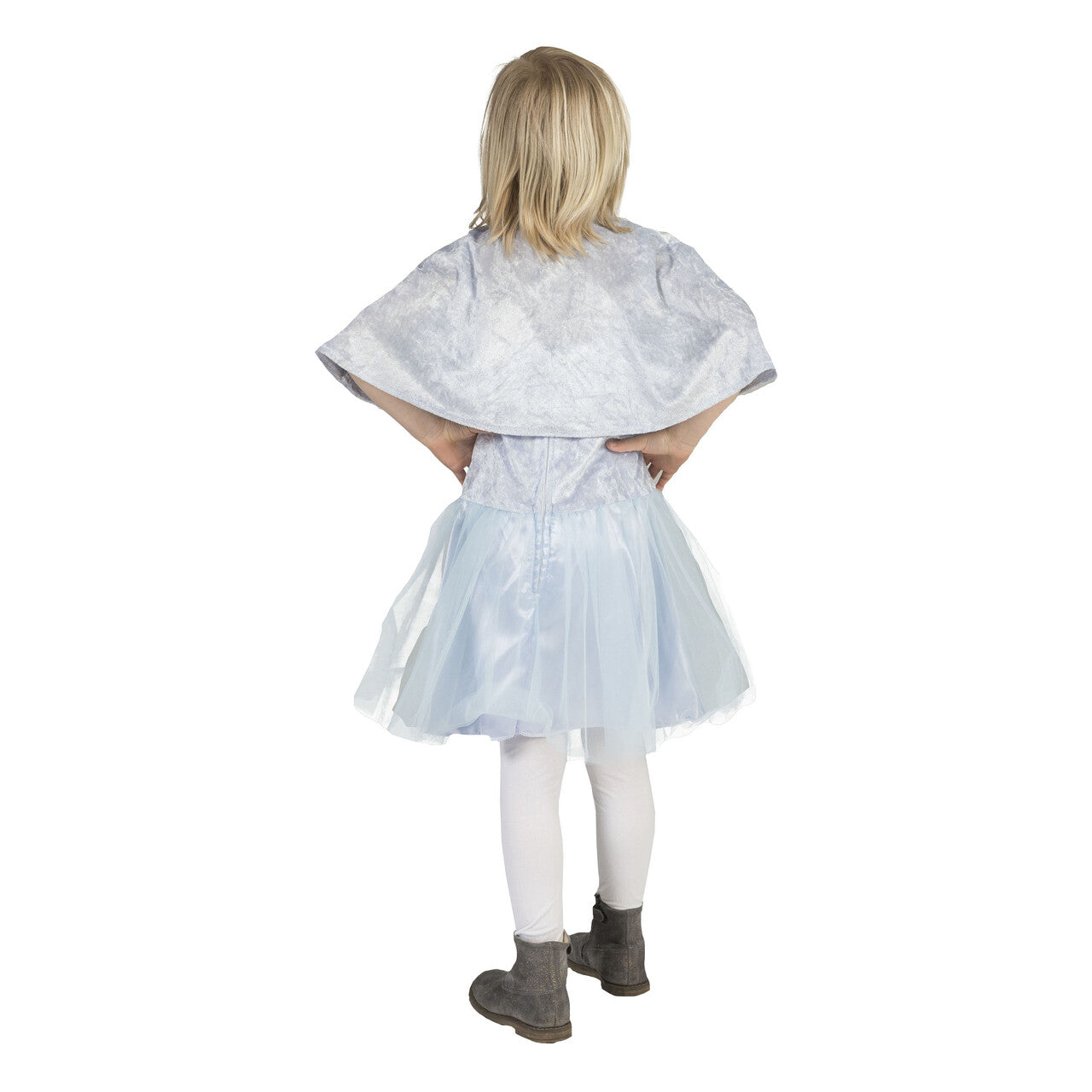 Op deze afbeelding zie je een Kostuums, van het merk Funny Fashion. Blauwe IJskoningin Corazon Meisje Kostuum