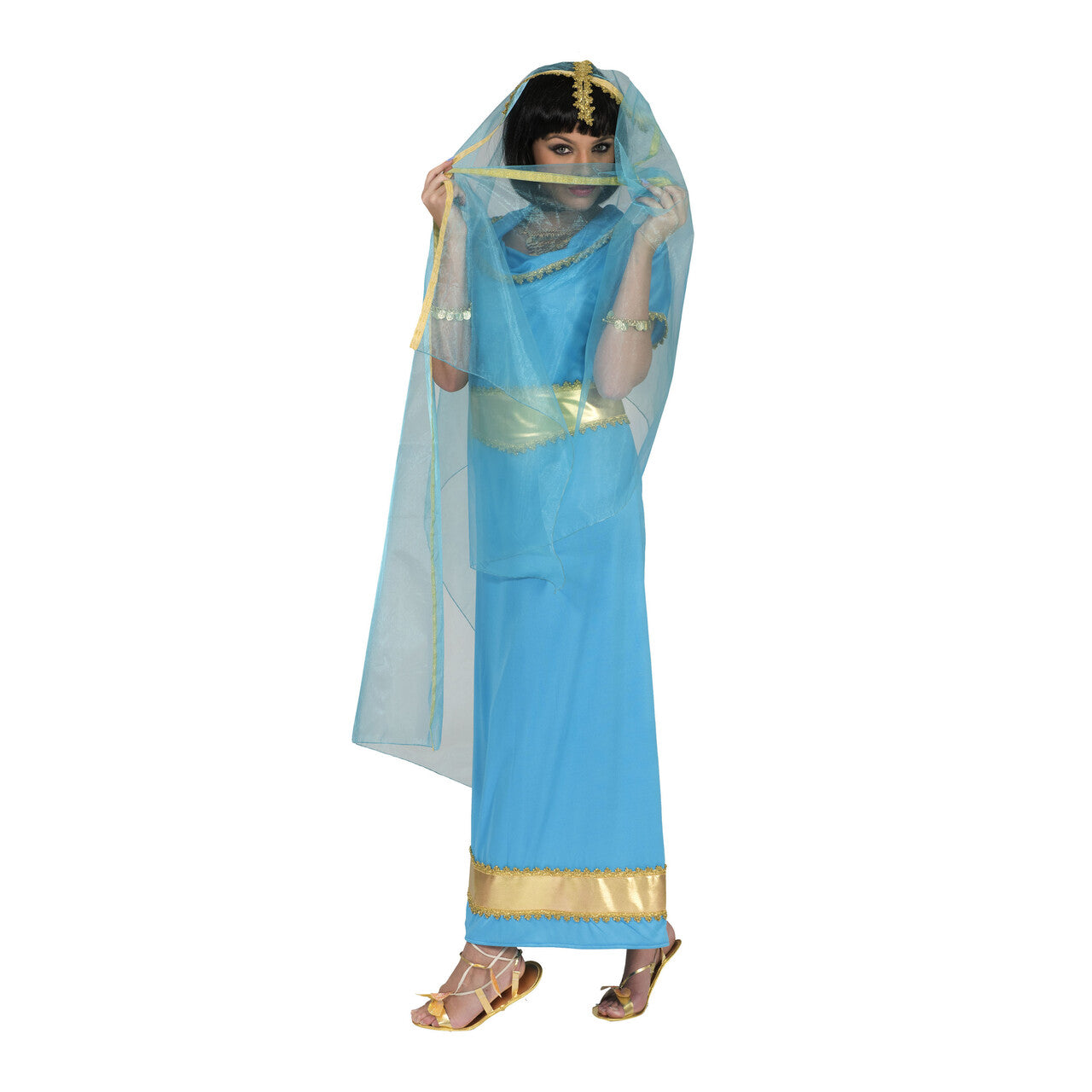 Op deze afbeelding zie je een Kostuums, van het merk Funny Fashion. Lady Of India Shapuri Vrouw Kostuum