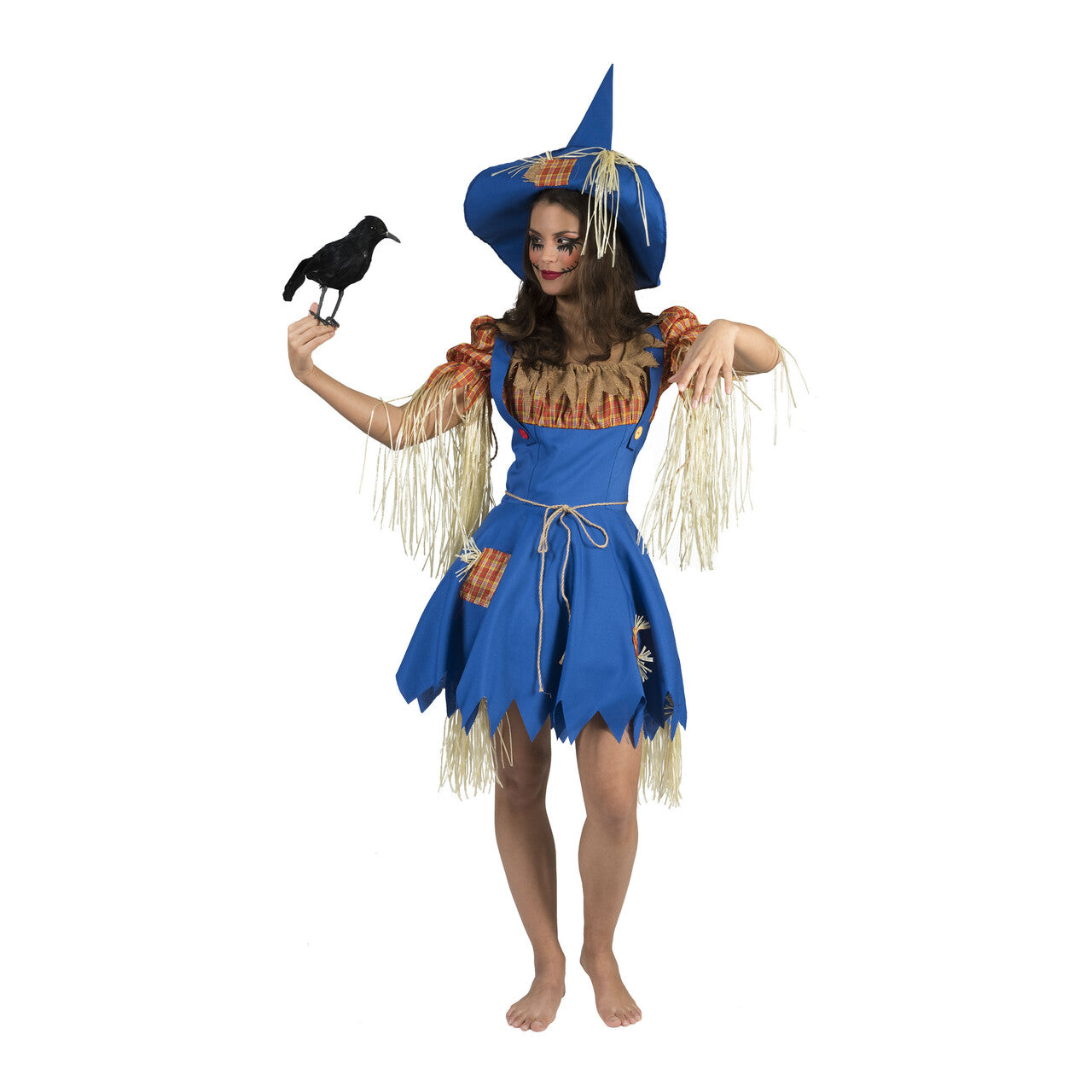 Op deze afbeelding zie je een Kostuums, van het merk Funny Fashion. Vogelverschrikker Dame Hannah Vrouw Kostuum