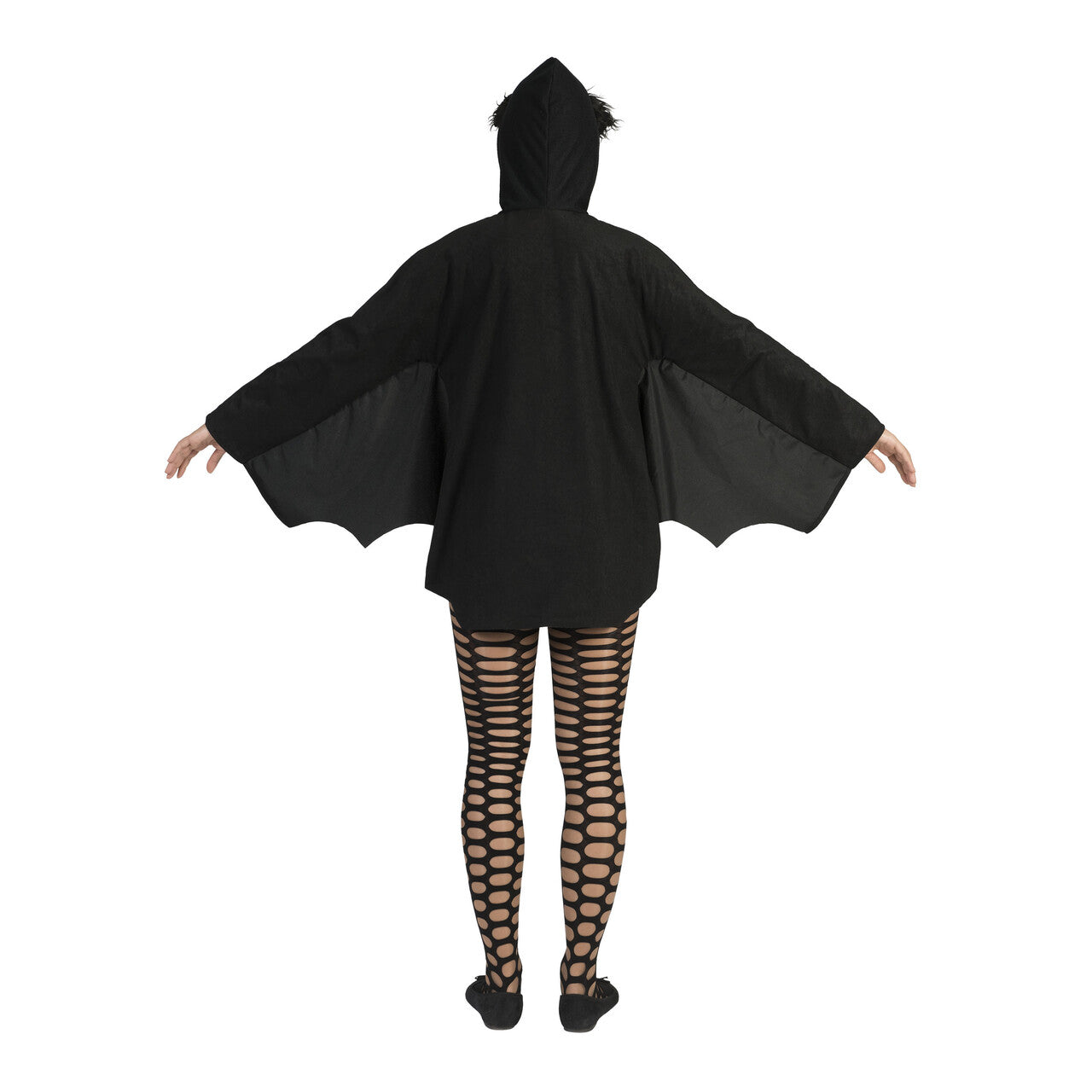 Op deze afbeelding zie je een Kostuums, van het merk Funny Fashion. Snoezelige Zwarte Cape Vrouw Kostuum