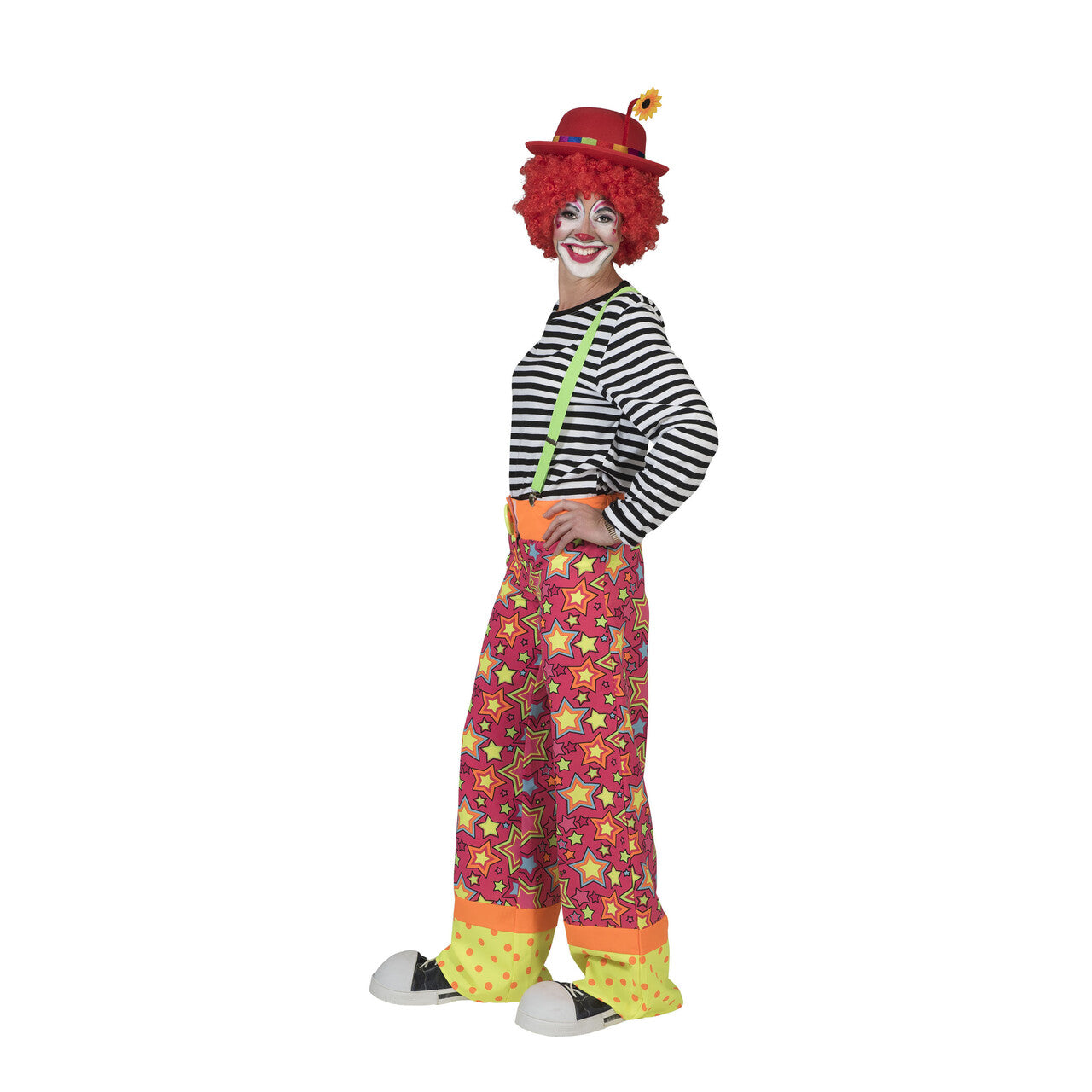Op deze afbeelding zie je een Kostuums, van het merk Funny Fashion. Clownsbroek Canadia Vrouw