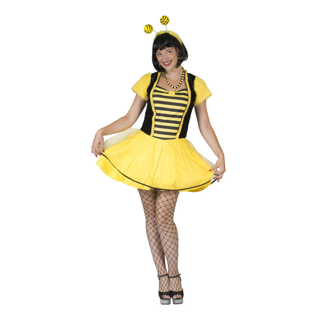 Op deze afbeelding zie je een Kostuums, van het merk Funny Fashion. Bonnie De Blije Bij Vrouw Kostuum