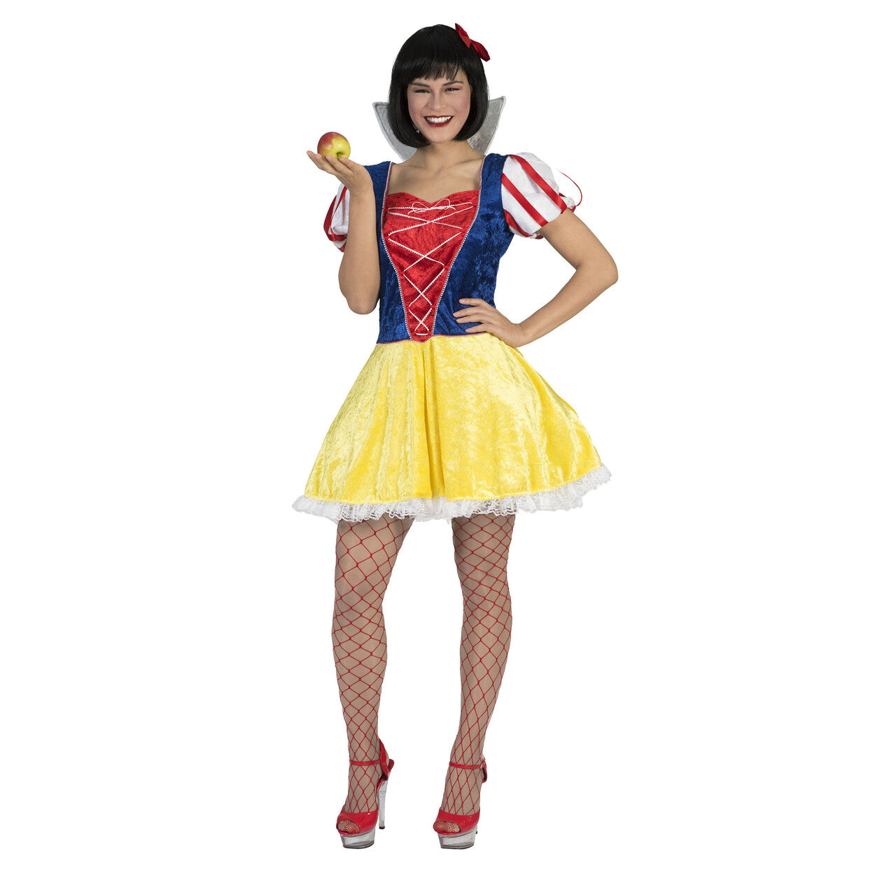 Op deze afbeelding zie je een Kostuums, van het merk Funny Fashion. Sweetie Sneeuwwitje Vrouw Kostuum