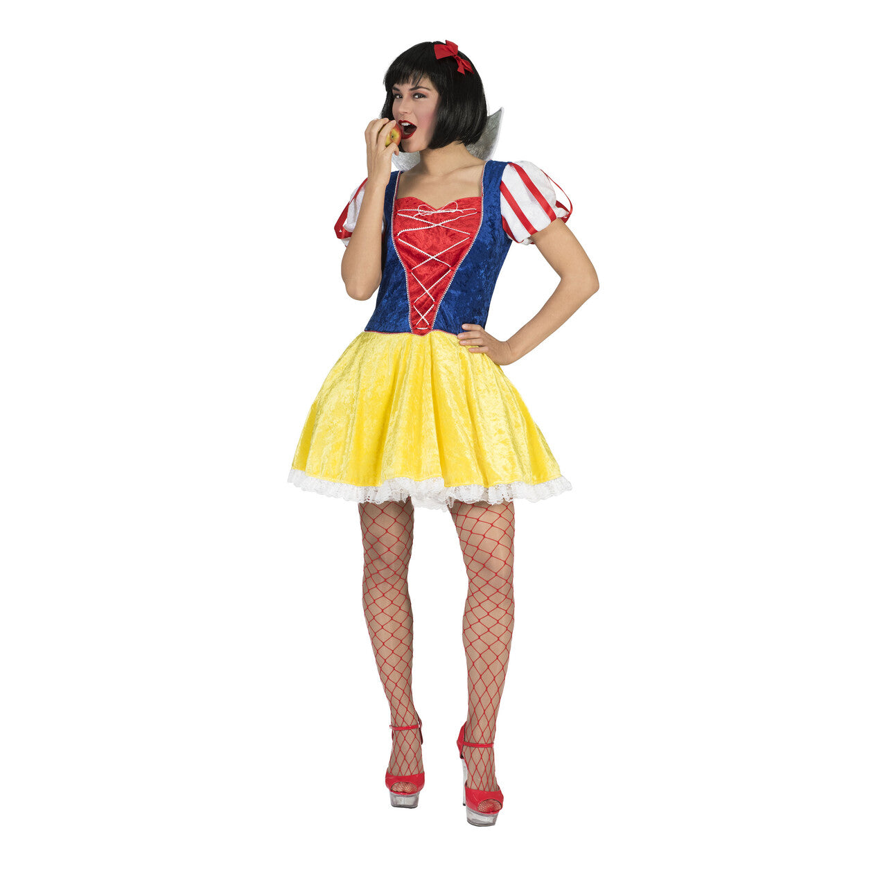 Op deze afbeelding zie je een Kostuums, van het merk Funny Fashion. Sweetie Sneeuwwitje Vrouw Kostuum