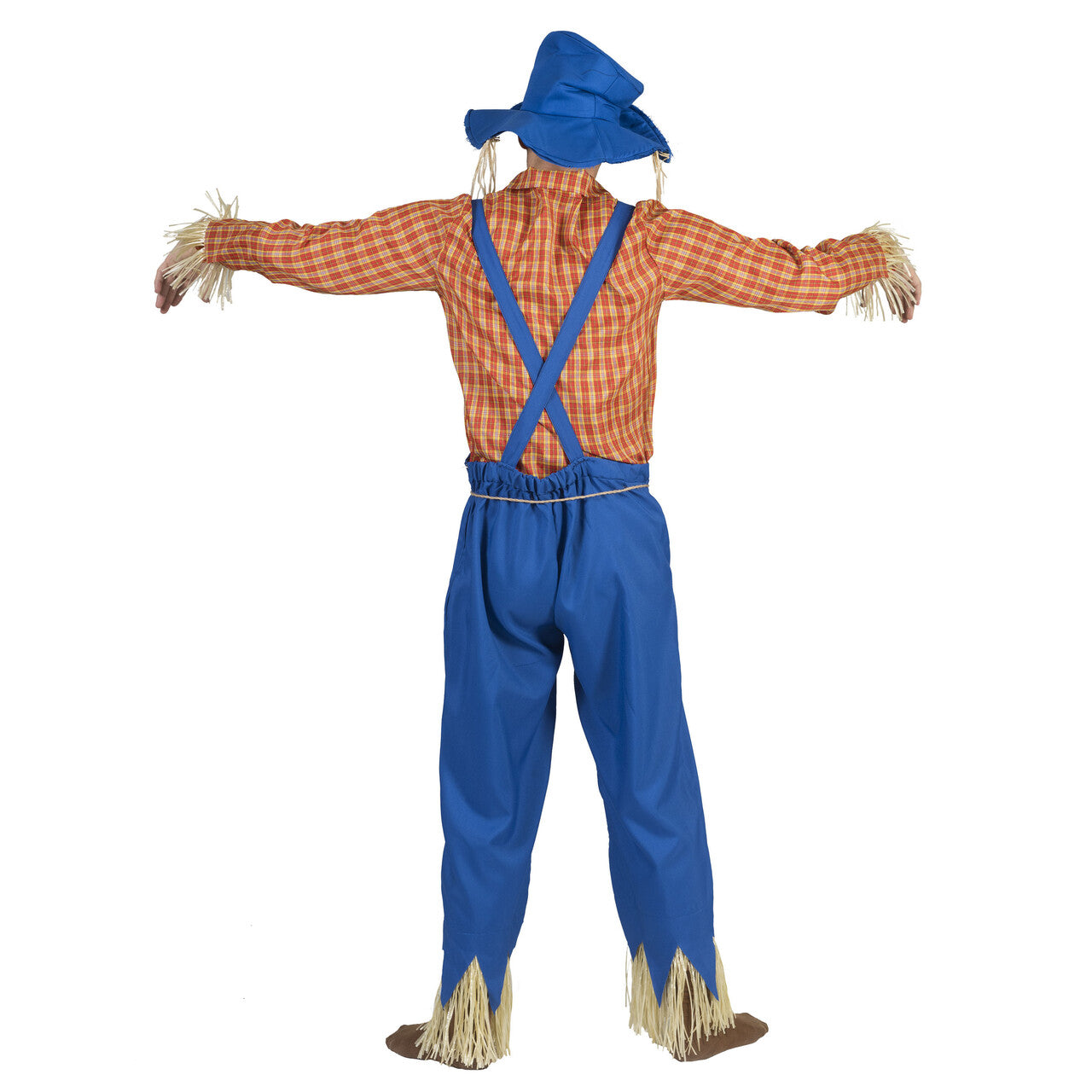 Op deze afbeelding zie je een Kostuums, van het merk Funny Fashion. Vogelverschrikker Crowman Kostuum