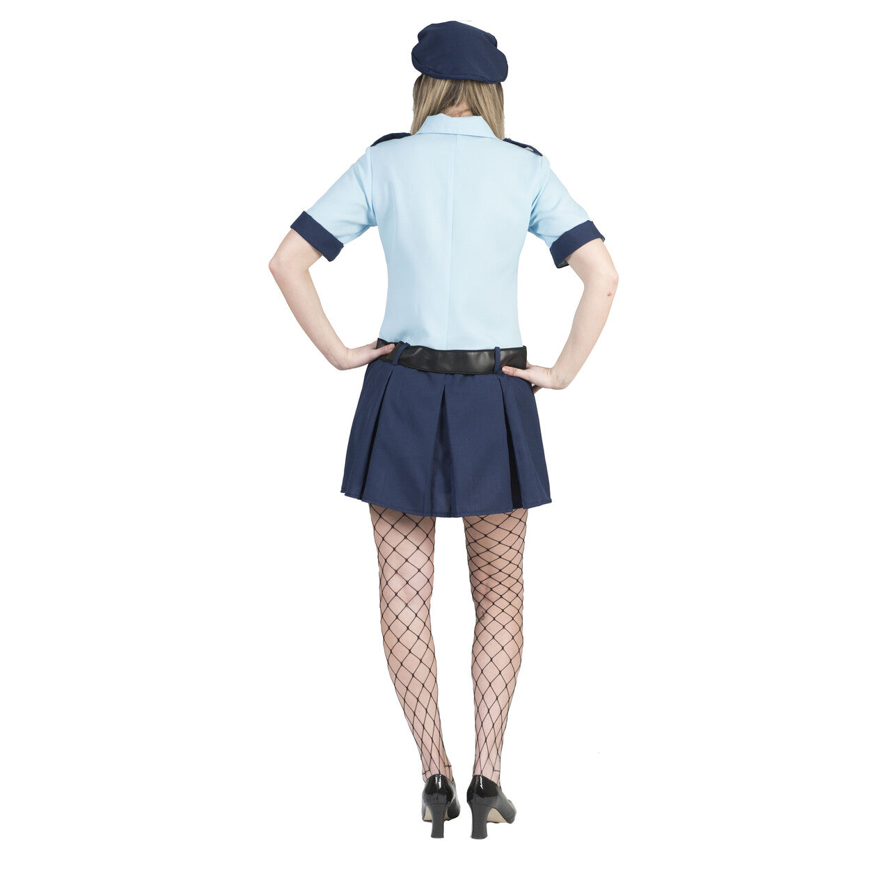 Op deze afbeelding zie je een Kostuums, van het merk Funny Fashion. Verkeersagente Geena Vrouw Kostuum