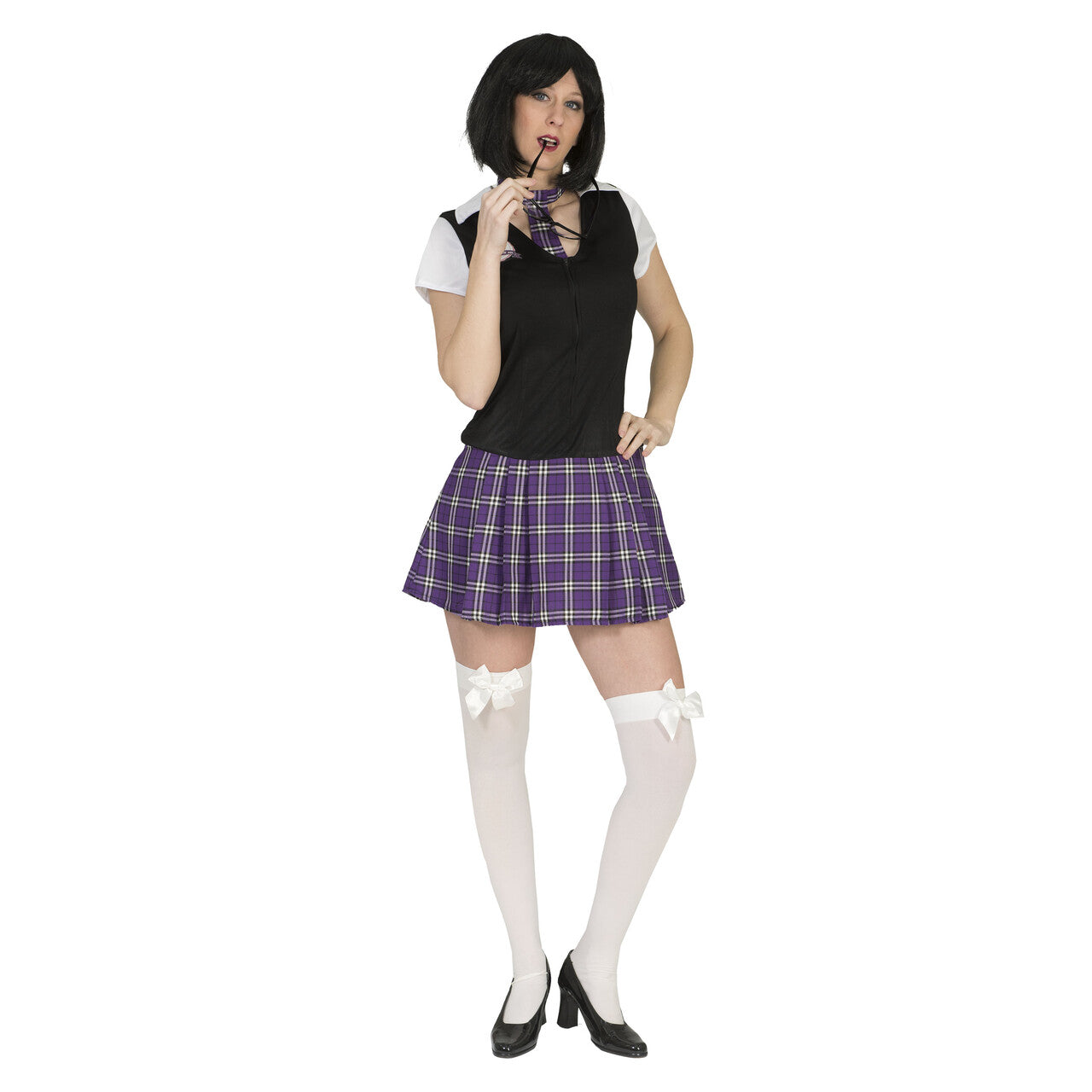 Op deze afbeelding zie je een Kostuums, van het merk Funny Fashion. Klassiek Schoolmeisje Cindy Vrouw Kostuum