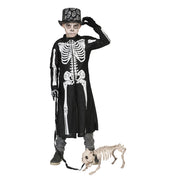 Op deze afbeelding zie je een Kostuums, van het merk Funny Fashion. Wandelend Geraamte Skelet Jas Jongen