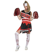 Op deze afbeelding zie je een Kostuums, van het merk Funny Fashion. Vreselijke Tackelende Zombie American Football Vrouw Kostuum