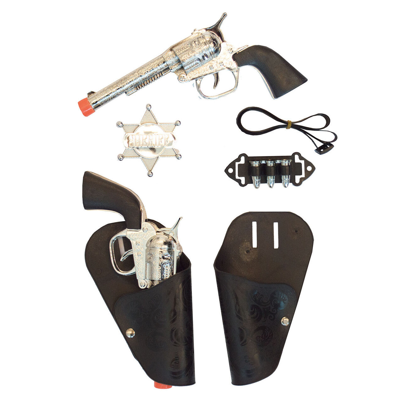 Op deze afbeelding zie je een Accessoires, van het merk Funny Fashion. Revolver Set Sheriff 5 Delig