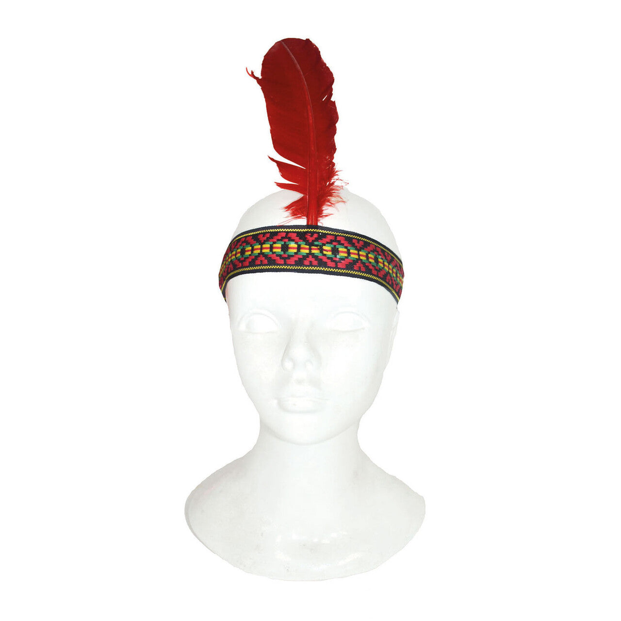 Op deze afbeelding zie je een Accessoires, van het merk Funny Fashion. Hoofdband Indiaan Eenzame Veder