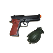 Op deze afbeelding zie je een Accessoires, van het merk Funny Fashion. Pistool En Handgranaat Politie