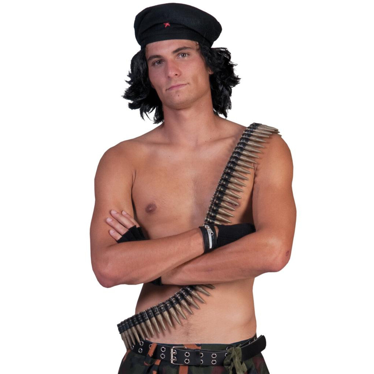 Op deze afbeelding zie je een Accessoires, van het merk Funny Fashion. Kogelriem Machinegeweer