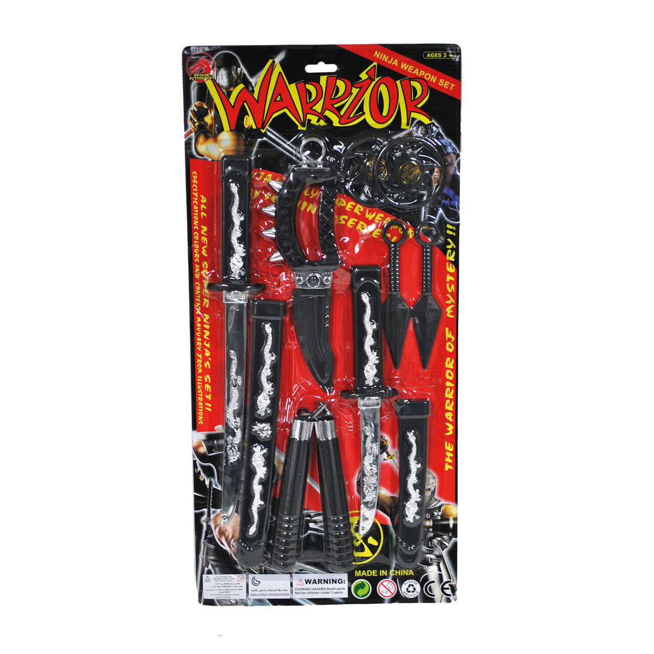 Op deze afbeelding zie je een Accessoires, van het merk Funny Fashion. Complete Japanse Ninja Set 10 Delig