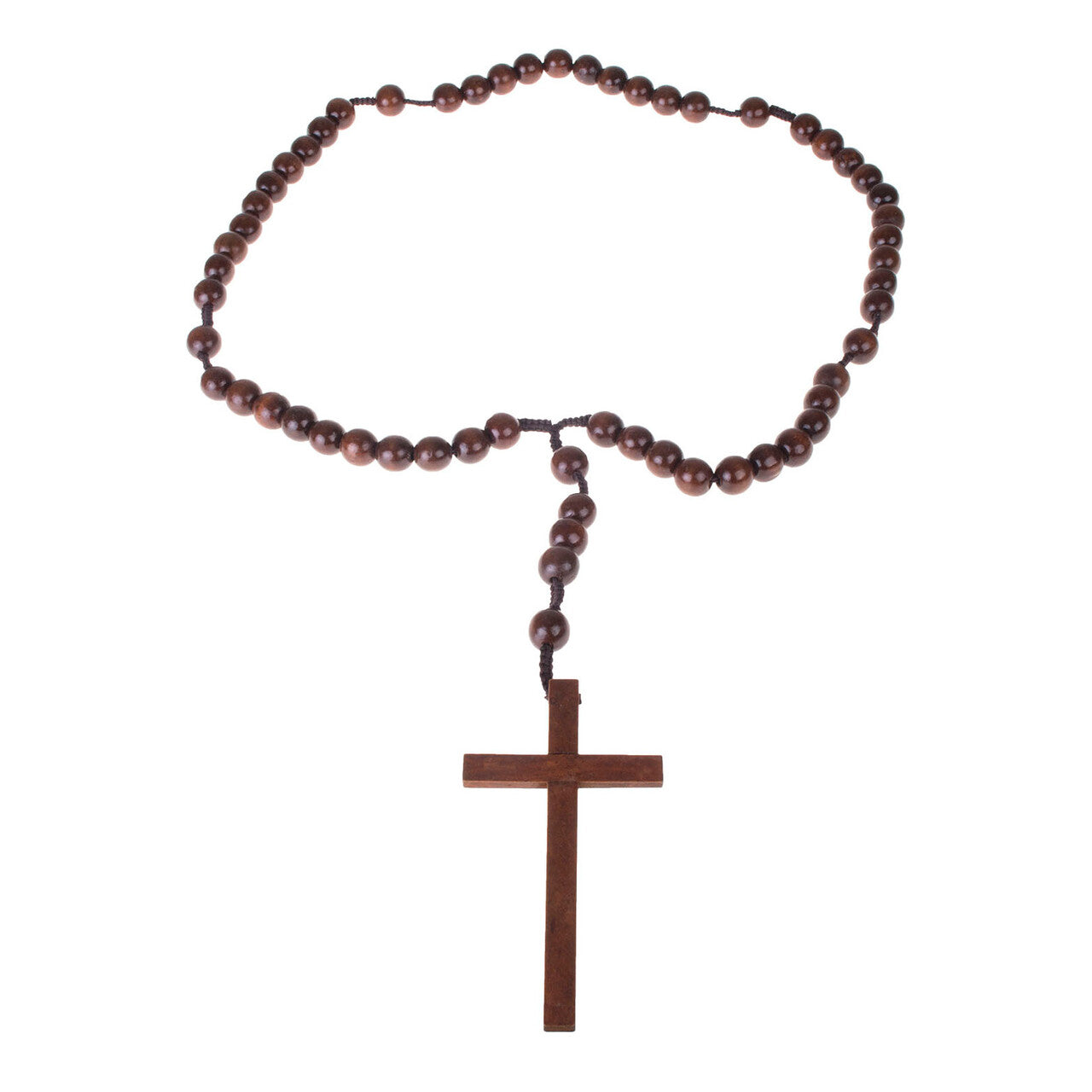 Op deze afbeelding zie je een Accessoires, van het merk Funny Fashion. Rozenkrans Hout 102 Centimeter