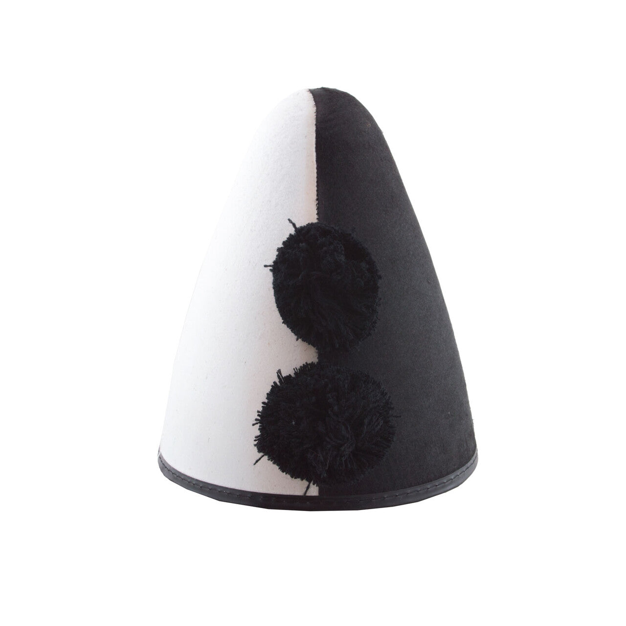 Op deze afbeelding zie je een Accessoires, van het merk Funny Fashion. Hoge Hoed Pierrot Zwart