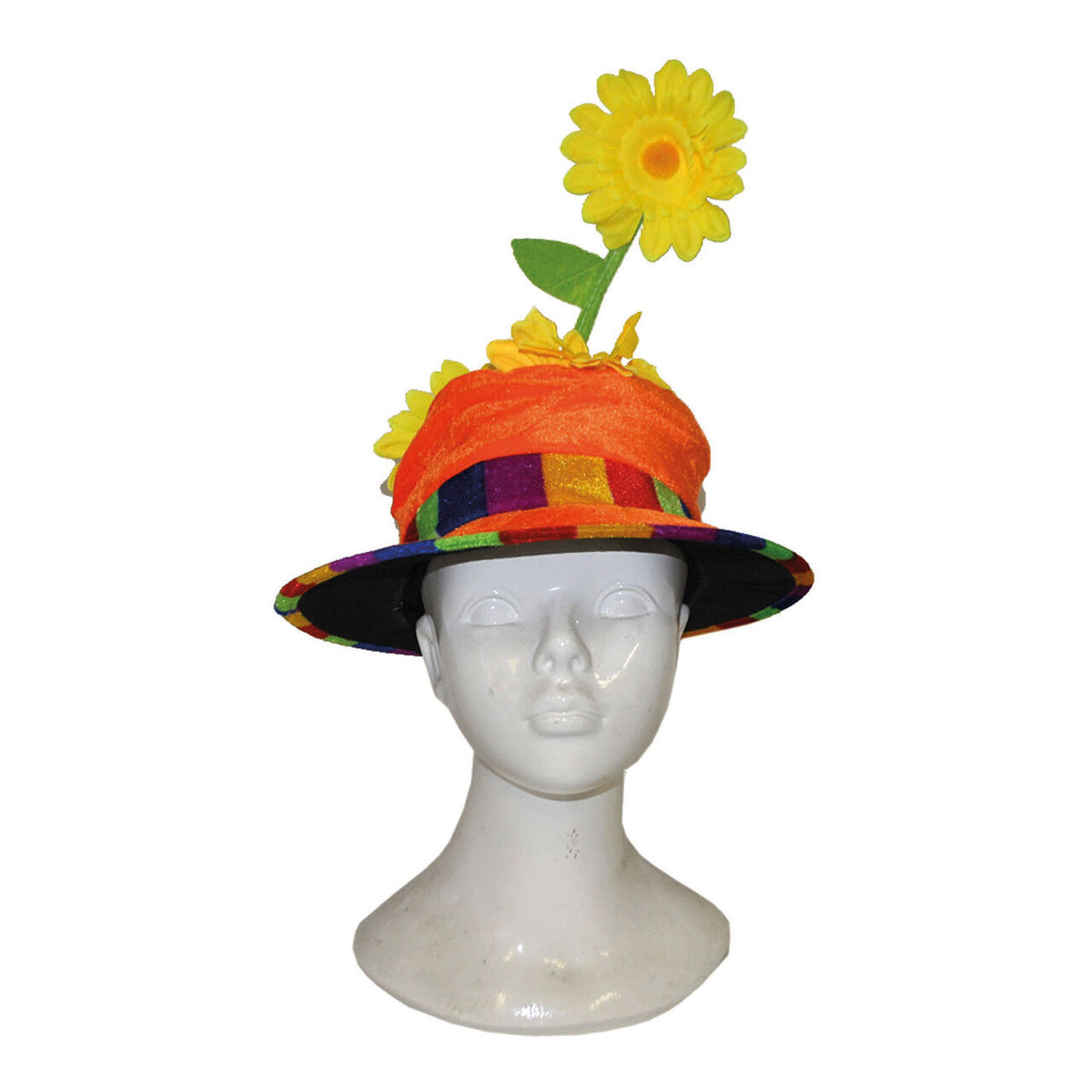 Op deze afbeelding zie je een Accessoires, van het merk Funny Fashion. Happy Hippie Bloemen Hoed