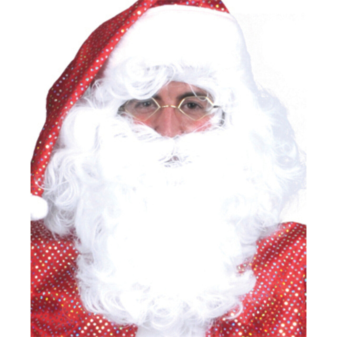 Op deze afbeelding zie je een Accessoires, van het merk Funny Fashion. Woeste Baard En Pruik Kerstman