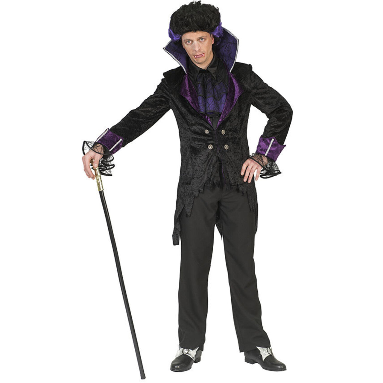 Op deze afbeelding zie je een Kostuums, van het merk Funny Fashion. Vampier Hapnek Transsylvanie Man Kostuum
