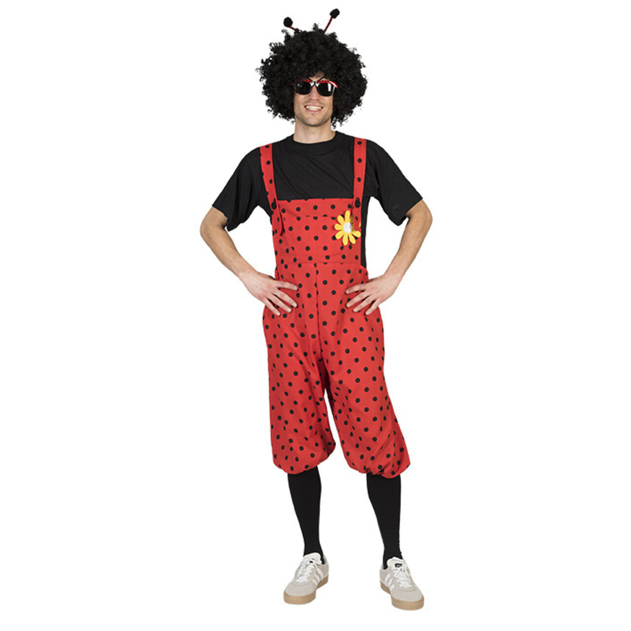 Op deze afbeelding zie je een Kostuums, van het merk Funny Fashion. Gespikkeld Lieveheersbeest Man Kostuum
