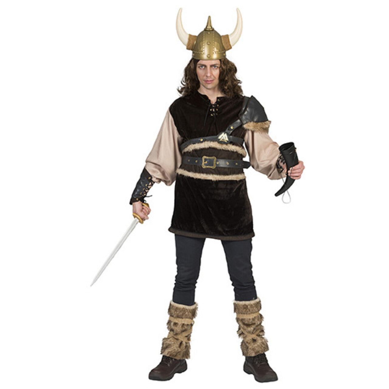 Op deze afbeelding zie je een Kostuums, van het merk Funny Fashion. Nooit Nuchtere Noorman Aquavit Kostuum